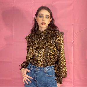 The Kooples Paris leopard print blouse ⚡️